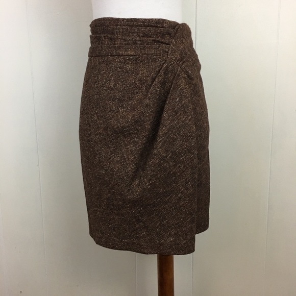 Nanette Lepore Dresses & Skirts - Nanette Lepore Tweed Drapey Straight Skirt